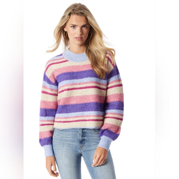 Jessica Simpson Portia cropped Sweater in Baby Lavender For Women's Size M - Picture 1 of 9